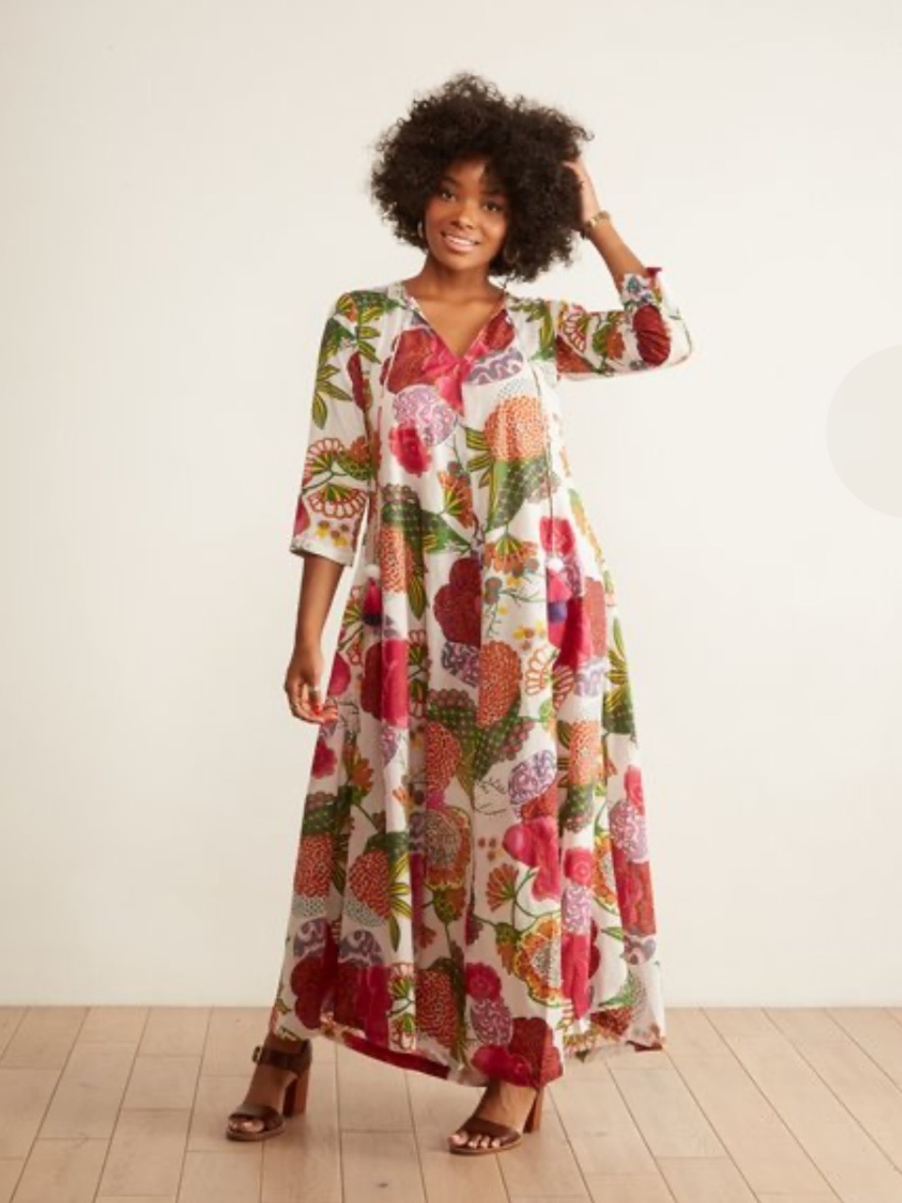 Guadalupe Decorative tassel Floral Dress